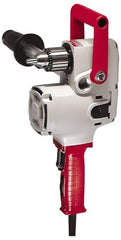 Milwaukee Tool - 1/2" Keyed Chuck, 300 & 1,200 RPM, Pipe Handle Electric Drill - Exact Tooling