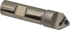 Ingersoll Cutting Tools - 82° Included Angle, 0.782" Drill Diam, 3-1/2" OAL, 3/4" Shank Diam, Indexable Spotting and Center Drill - TFLT 15 Insert Style - Exact Tooling