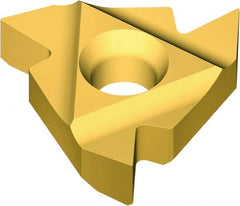 Vargus - 3IR Internal Right Hand 11.5 UN Laydown Threading Insert - Grade VKX, TiN Coated Carbide, 9.53mm Inscribed Circle - Exact Tooling