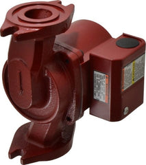 Bell & Gossett - 1/40 hp, 5-9/16" Long, 1 Phase, Cast Iron Housing, Polypropylene Impeller, Inline Circulator Pump - 115 Volt, 60 Hz, 6-3/8" Flange Width, Bell & Gossett Part No. 103267, 150 Max psi, ODP Motor - Exact Tooling