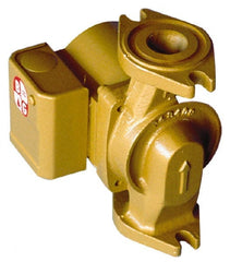 Bell & Gossett - 1/15 hp, 6-3/16" Long, 1 Phase, Bronze Housing, Noryl Impeller, Inline Circulator Pump - 115 Volt, 60 Hz, 6-3/8" Flange Width, Bell & Gossett Part No. 103351, 150 Max psi, ODP Motor - Exact Tooling