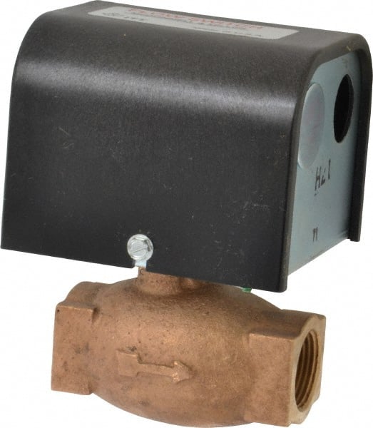 McDonnell & Miller - 150 psi, Brass Housing, General Purpose Flow Switch - 1.5 Flow Set Point, 1.5 to 15 GPM - Exact Tooling