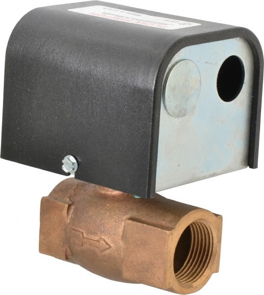 McDonnell & Miller - 150 psi, Brass Housing, General Purpose Flow Switch - 15 Flow Set Point, 1.5 to 15 GPM - Exact Tooling