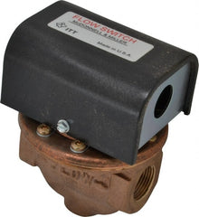 McDonnell & Miller - 100 psi, Brass Housing, High Sensitivity Flow Switch - 0.12 Flow Set Point, 0.12 to 2.5 GPM - Exact Tooling