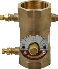 Bell & Gossett - 2" Pipe, Threaded End Connections, Inline Calibrated Balance Valve - 5-1/8" Long, 4-1/8" High, 300 Max psi, Brass Body - Exact Tooling