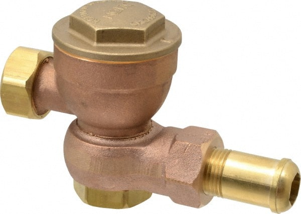 Hoffman Speciality - 1/2 Male" Pipe, Brass Thermostatic Steam Trap - 25 Max psi - Exact Tooling