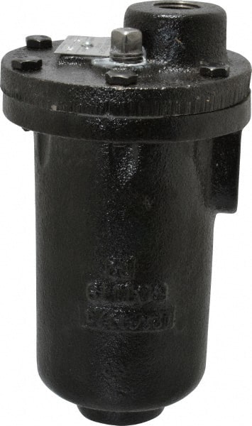 Hoffman Speciality - 3/4" NPT Inlet, 1/2" NPT Outlet, 250 Max psi, Cast Iron Water Vent - 350 Max Hydrostatic psi, 300°F Max - Exact Tooling