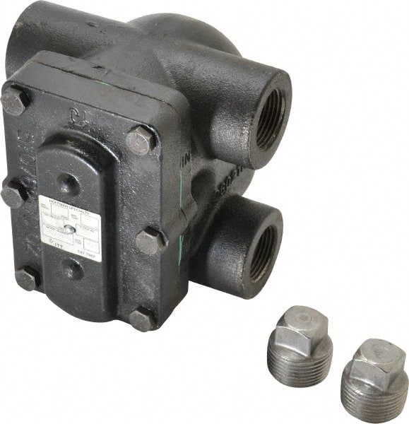 Hoffman Speciality - 1 Female" Pipe, Cast Iron Float & Thermostatic Steam Trap - 15 Max psi - Exact Tooling