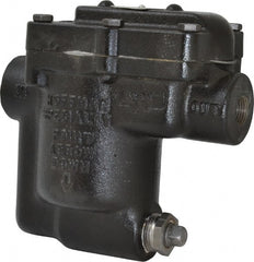 Hoffman Speciality - 1/2 Female" Pipe, Cast Iron Inverted Bucket Steam Trap - 125 Max psi - Exact Tooling