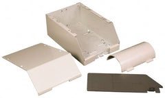 Wiremold - 7-1/8 Inch Long x 4-3/4 Inch Wide x 2-7/8 Inch High, Rectangular Raceway Fitting - Ivory, For Use with Wiremold 2400 Series Raceways - Exact Tooling