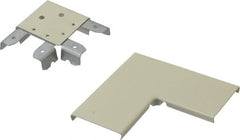 Wiremold - 3-15/16 Inch Long x 3-15/16 Inch Wide x Raceway Elbow End - 90°, Ivory, For Use with Wiremold 2400 Series Raceways - Exact Tooling
