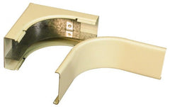 Wiremold - 4 Inch Long x 4 Inch Wide x Raceway Divided Radiused Internal Elbow - 90°, Ivory, For Use with Wiremold 2400 Series Raceways - Exact Tooling