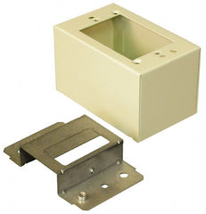 Wiremold - 4-5/8 Inch Long x 2-7/8 Inch Wide x 2-3/4 Inch High, Rectangular Raceway Box - Ivory, For Use with Wiremold 2400 Series Raceways - Exact Tooling