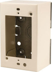 Wiremold - 1 Gang, (4) 1/2" Knockouts, Steel Rectangle Device Box - 4-5/8" Overall Height x 2-7/8" Overall Width x 2-1/4" Overall Depth - Exact Tooling
