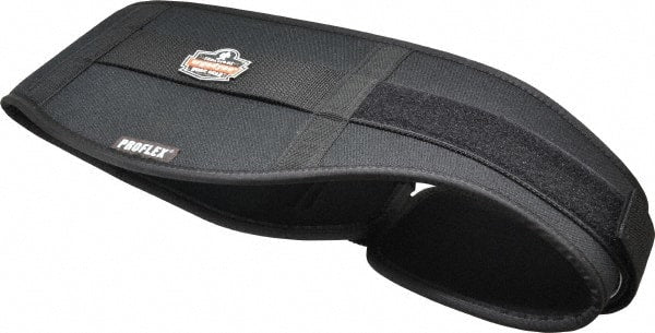 Ergodyne - Size S, Hook & Loop, Nylon/Foam Belt - 25 to 30" Waist, 7-3/4" Wide, Lumbar Support, Black - Exact Tooling