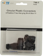 Tyco/Amp - Panel Mount Plug and Receptacle Kit - 11 to 4 AWG Compatible Wire Size - Exact Tooling