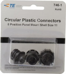 Tyco/Amp - Panel Mount Plug and Receptacle Kit - 11 to 8 AWG Compatible Wire Size - Exact Tooling