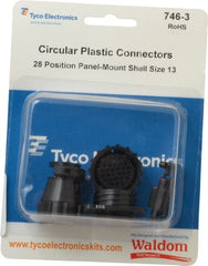 Tyco/Amp - Panel Mount Plug and Receptacle Kit - 28 to 17 AWG Compatible Wire Size - Exact Tooling