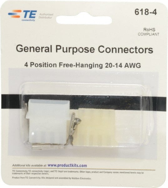 Tyco/Amp - Free Hanging Connector Kit - 20 to 14 AWG Compatible Wire Size - Exact Tooling