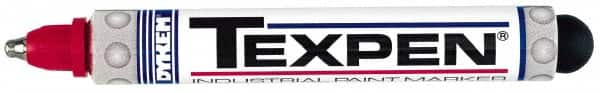 Dykem - Red Paint Marker - Medium Tip, Oil Based - Exact Tooling