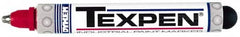 Dykem - Red Paint Marker - Medium Tip, Oil Based - Exact Tooling