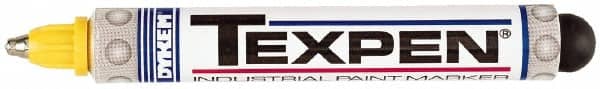 Dykem - Yellow Paint Marker - Medium Tip, Oil Based - Exact Tooling