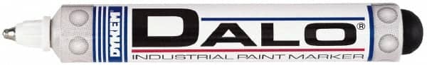 Dykem - White Paint Marker - Broad Tip, Oil Based - Exact Tooling