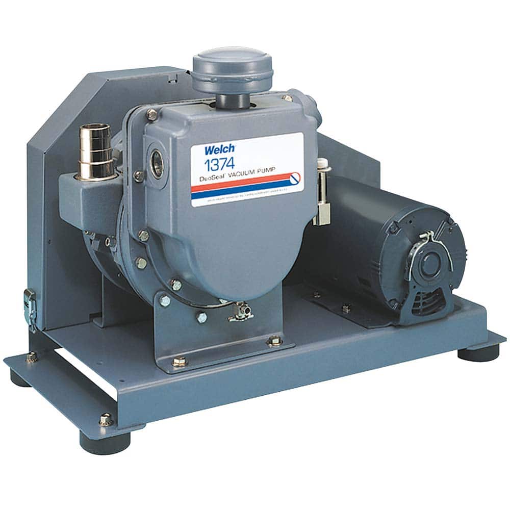 Welch - Rotary Vane-Type Vacuum Pumps; Horsepower: 1.5 ; Voltage: 230/460/3/60 ; Cubic Feet per Minute: 23.00 ; Length (Decimal Inch): 26.0000 ; Width (Decimal Inch): 12.3000 ; Height (Inch): 18.8 - Exact Tooling