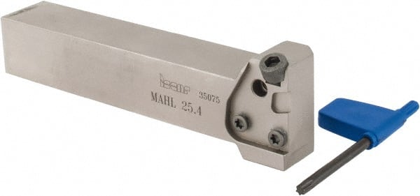 Iscar - MAH, External, Left Hand, Indexable Grooving Tool Holder - 1" Shank Height, 1" Shank Width, 5.6" OAL - Exact Tooling