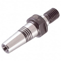 Iscar - 4mm Hole Diam, Threaded Shank Shrink Fit Tool Holder & Adapter - 45mm Projection, 10mm Nose Diam, 18mm Clamping Depth, Through Coolant - Exact Tooling