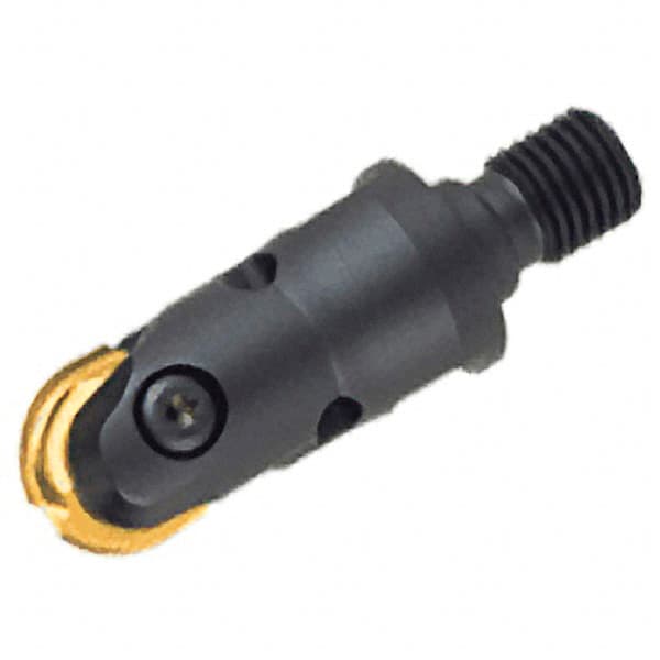 Iscar - 16mm Cut Diam, 9.4mm Max Depth of Cut, Indexable Ball Nose End Mill - 32.6mm Head Length, M08 Modular Connection, CDP D-M Toolholder - Exact Tooling