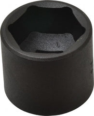 Proto - 3/8" Drive 24mm Standard Impact Socket - 6 Points, 1-3/32" OAL - Exact Tooling