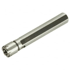 Iscar - 0.022" to 0.396" Capacity, 1.024" Projection, Straight Shank, ER16 Collet Chuck - 6.536" OAL, 3/4" Shank Diam - Exact Tooling