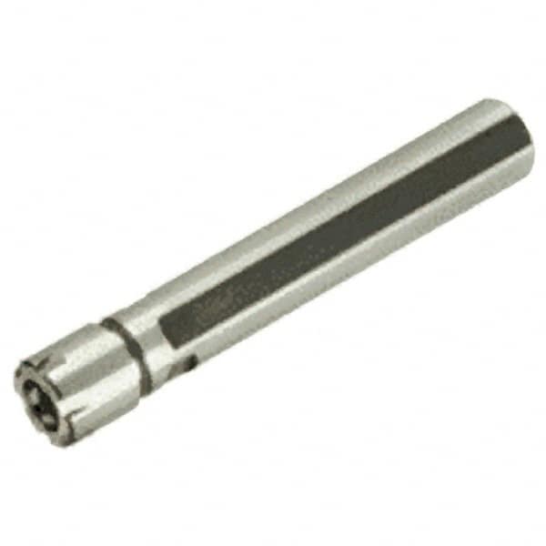 Iscar - 0.022" to 0.396" Capacity, 1.024" Projection, Straight Shank, ER16 Collet Chuck - 2.52" OAL, 3/4" Shank Diam - Exact Tooling