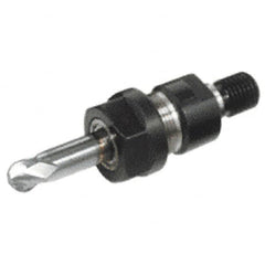 Iscar - 1mm to 16mm Capacity, 44.5mm Projection, Threaded Shank, ER25 Collet Chuck - 69.5mm OAL - Exact Tooling