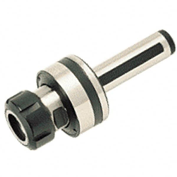 Iscar - Straight Shank, Series ER32, Single Angle Reamer Collet Chuck - 3.0276 Inch Projection, 0.0787 to 0.7874 Inch Collet Capacity, 3.1496 Inch Shank Length, Through Coolant - Exact Tooling