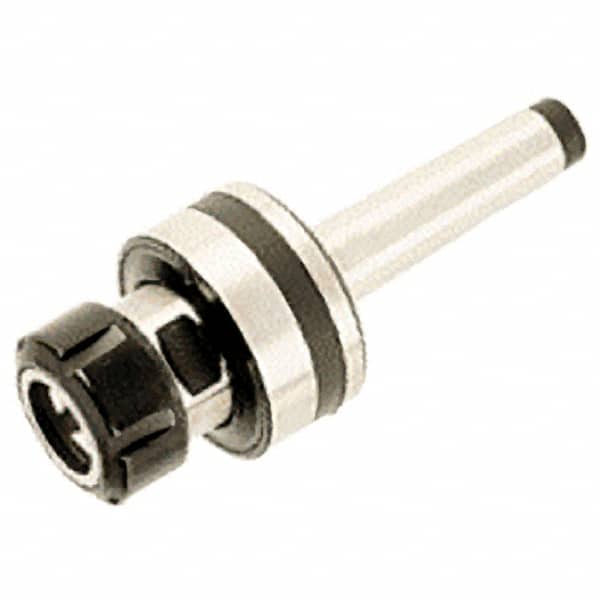 Iscar - MT2 Taper, Series ER20, Single Angle Reamer Collet Chuck - 2.3819 Inch Projection, 0.0394 to 0.5118 Inch Collet Capacity, 2.5197 Inch Shank Length, Through Coolant - Exact Tooling