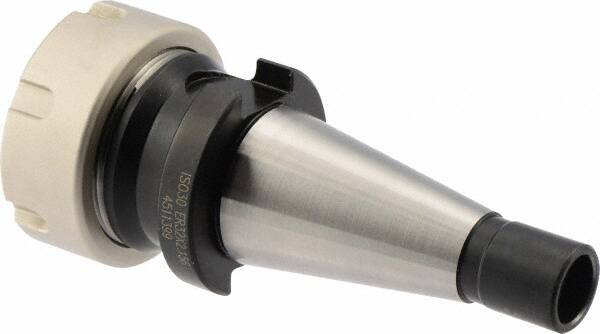 Iscar - 0.08" to 0.789" Capacity, 2-5/32" Projection, ISO30 Taper Shank, ER32 Collet Chuck - Through-Spindle - Exact Tooling