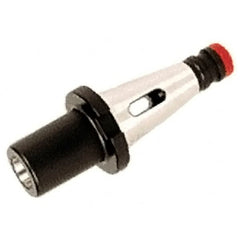 Iscar - DIN2080-50 Outside Taper, MT3 Inside Taper, DIN2080 to Morse Taper Adapter - 65mm Projection, 40mm Nose Diam - Exact Tooling