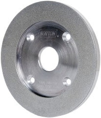 Norton - 6" Diam, 1-1/4" Hole Size, 7/16" Overall Thickness, 200 Grit, Type 6 Tool & Cutter Grinding Wheel - Very Fine Grade, Diamond - Exact Tooling