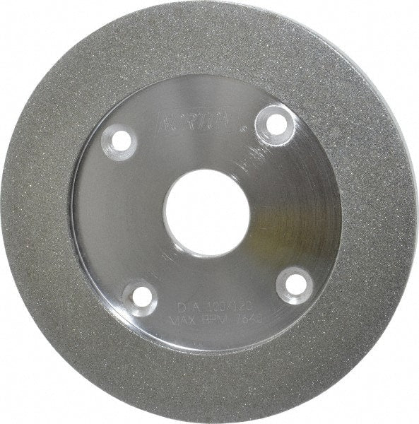 Norton - 6" Diam, 1-1/4" Hole Size, 7/16" Overall Thickness, 100 Grit, Type 6 Tool & Cutter Grinding Wheel - Fine Grade, Diamond - Exact Tooling