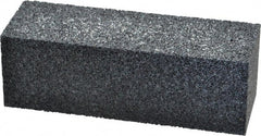 Made in USA - 6" Long x 2" Wide x 2" Thick, Silicon Carbide Sharpening Stone - Plain Rectangle, 24 Grit, Very Coarse Grade - Exact Tooling