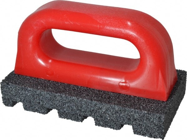 Made in USA - 6" Long x 3" Wide x 1" Thick, Silicon Carbide Sharpening Stone - Fluted Rectangle, 24 Grit, Very Coarse Grade - Exact Tooling