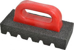 Made in USA - 8" Long x 3-1/2" Wide x 1-1/2" Thick, Silicon Carbide Sharpening Stone - Fluted Rectangle, 24 Grit, Very Coarse Grade - Exact Tooling