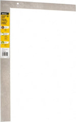 Johnson Level & Tool - 24" Blade Length x 16" Base Length, Anodized Finish, Aluminum Carpenters' Square - 1/8" Graduation, 2" Base Width - Exact Tooling