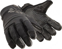 HexArmor - Size M (8), ANSI Cut Lvl A9, Puncture Lvl 2, Silicone Rubber Coated SuperFabric Cut & Puncture Resistant Gloves - Palm Coated, SuperFabric Lining, Hook & Loop Cuff, Gray, Paired - Exact Tooling