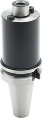 Parlec - BT40 Taper Shank 1" Pilot Diam Shell Mill Holder - 4" Flange to Nose End Projection, 2-1/4" Nose Diam, 1/2-20 Lock Screw, Through-Spindle Coolant - Exact Tooling