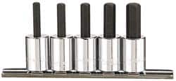 Paramount - 5 Piece 3/8" Drive Inch Hex Bit Socket Set - 3/16 to 3/8" Hex - Exact Tooling
