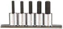 Paramount - 5 Piece 3/8" Drive Inch Hex Bit Socket Set - 3/16 to 3/8" Hex - Exact Tooling
