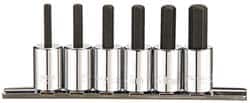 Paramount - 6 Piece 3/8" Drive Metric Hex Bit Socket Set - 4 to 10mm Hex - Exact Tooling